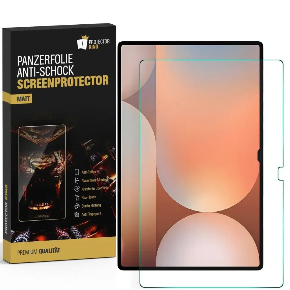 2x Panzerfolie für Samsung Galaxy Tab S10 FE matt entspiegelt Displayschutz Schutzfolie Screen-Protector Anti-Reflex, Anti Stoß, Anti-Kratz, Anti-Schmutz