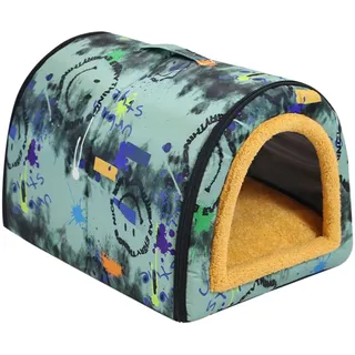 Haustierhaus, wasserdicht, kältebeständig, waschbare Hundehöhle, abnehmbare Hundehütte, tragbare Hundehütte, rutschfestes Hundehaus, gemütliches Katzenversteck für Haustiere, Indoor-Katzen, kleine