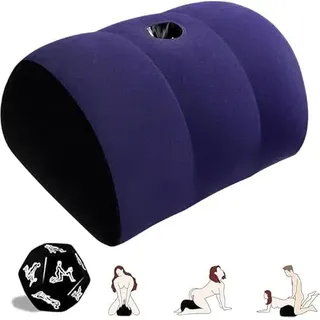 oumao Sex Lumbar Pillow Toy with Hole for Couples Women G Spot Position Cushion Multifuncti onal Inflatable Bedroom Sex Pillow Furniture for Couples Women