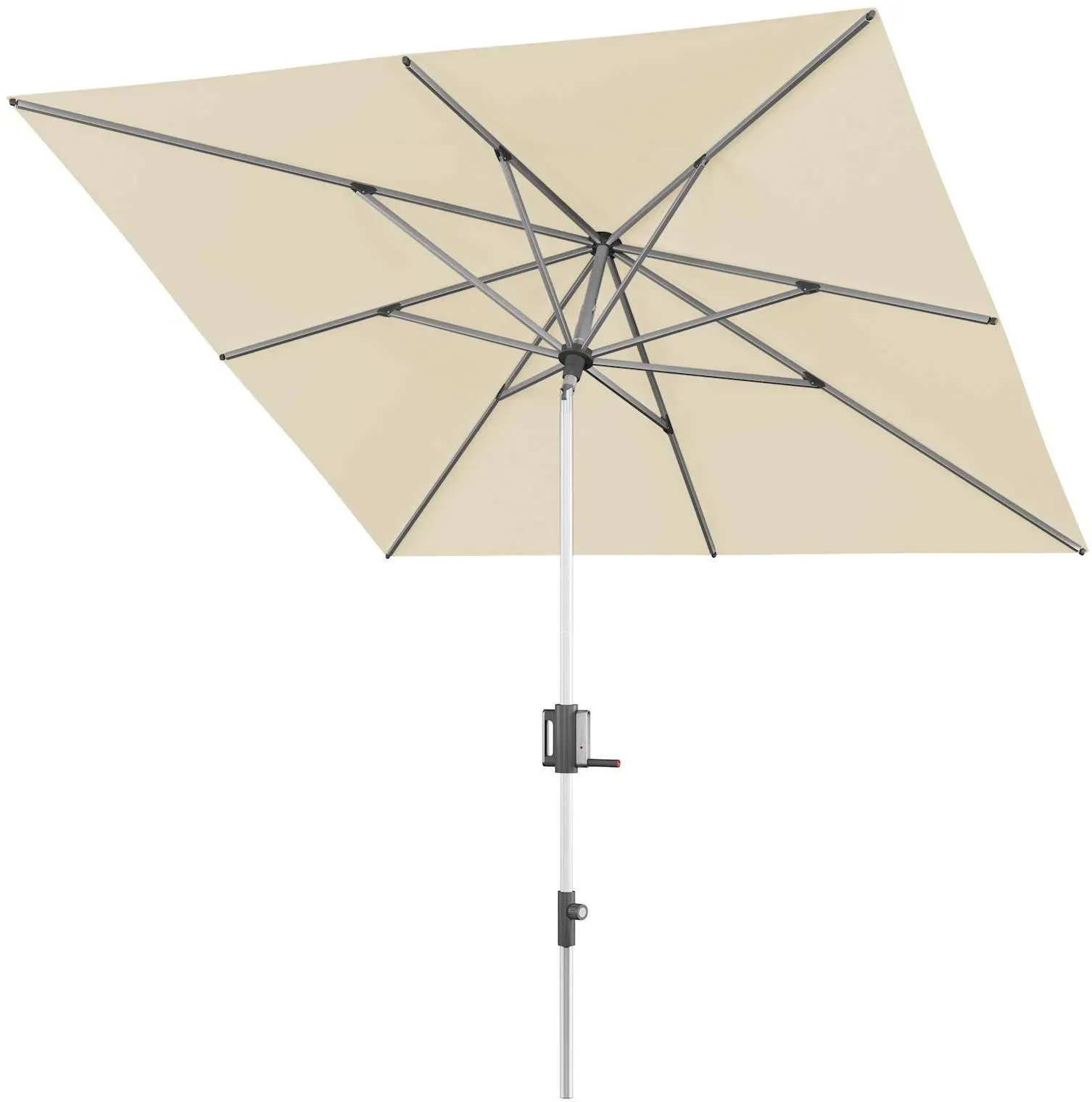 Knirps Apoll Schirm 300x200 cm Nature 6-tlg. - Silber