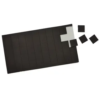 Glorex  GLOREX MagnetPlättchen 50 Stück 20x20x 1,2mm, selbstkleb.