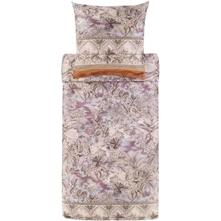 BASSETTI BOBOLI Bettwäsche + 1 Kissenhülle aus 100% Baumwollsatin in der Farbe Glace G1, Maße: 135x200 + 1 K 80x80 cm - 9329895