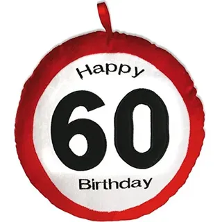 Kissen Happy Birthday, Geburtstag für 60. Geburtstag,Jahreszahl:60 Jahre