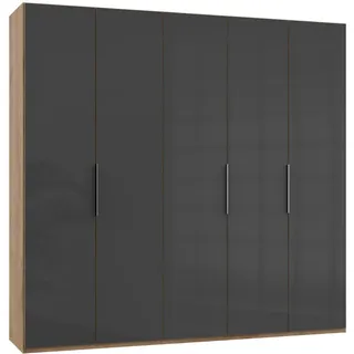 Level 250 x 236 x 58 cm Plankeneiche Nachbildung/Grauglas