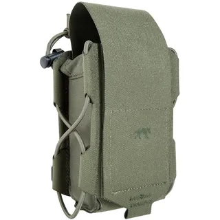 Tasmanian Tiger TT Universal Pouch M Universal-Tasche für Magazine, GPS, Funkgeräte, Trinkflaschen; Molle-System, Bungee Cord, Deckel höhenverstellbar und abnehmbar, Oliv