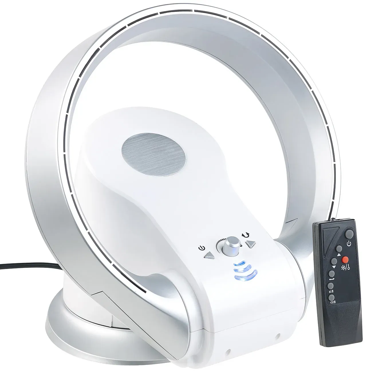Rotorloser 360°-Tischventilator & Heizlüfter, Oszillation, bis 1.100 W