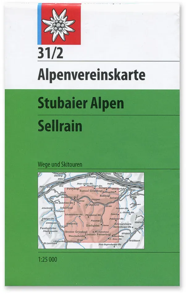 Alpenvereinskarten Sellrain mit Ski