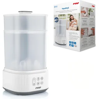 Reer VapoDryS | Dampfvaporisator mit Trocknungsfunktion | Babyflaschen Sterilisator und Trockner