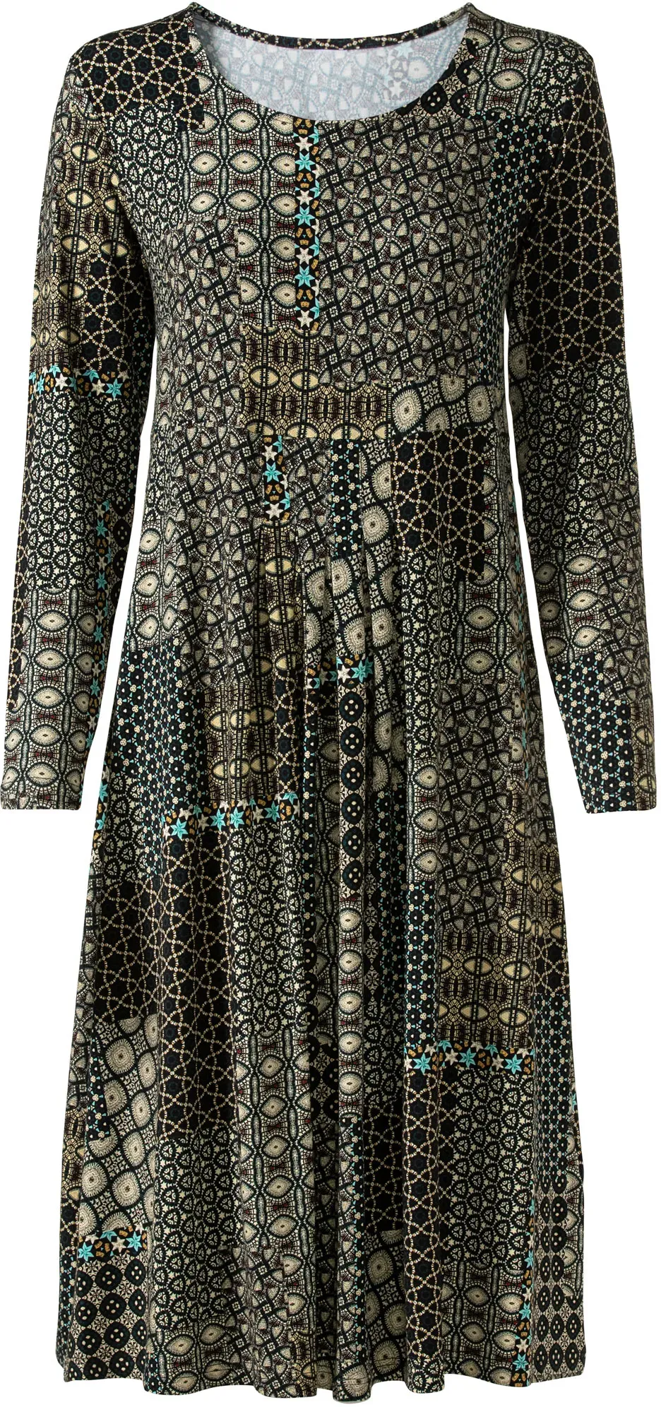 Viskose-Mix-Kleid, Druck sand, 42