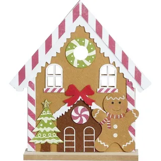 Edelman House of Seasons Pfefferkuchenhaus Polyester 33,5 braun
