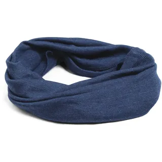 Engel Natur Schlauchschal, 70% Wolle, 30% Seide, für Damen und Herren (Marine) - Einheitsgröße