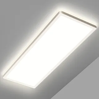 Led Deckenleuchte Flach Deckenlampe Rechteckig, LED Panel Lampe Decke Leuchten 24W 2500LM für Büro Küche Wohnzimmer Badezimmer Flur Büro Bad, 4000K Neutralweißes Licht Backlighteffekt 580x200mm (LxB)