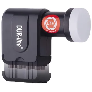 Dur-Line +Ultra Octo LNB - 8 Teilnehmer schwarz - mit LTE-Filter, 8-Fach, digital mit Wetterschutz, Full HD, 4K,Premium-Qualität