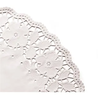 Tortenspitze Geprägt Ø 34 Cm Weiss Lithographie - 4000 Un.
