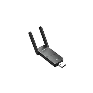 PLERY 2 in 1 WLAN Stick für PC WiFi 6 AX900 + BT 5.3 USB WLAN Bluetooth Adapter Dual Band 5GHz/2.4G, eingebauter Treiber, 2 * 6dBi Antenne, Kompatibel mit Windows 11/10, OFDMA+MU-MIMO, WPA3