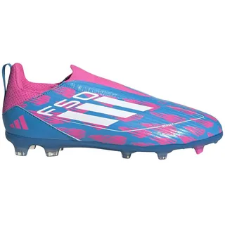 Adidas F50 League Laceless FG/MG Solar Blue / Cloud White / Solar Pink 28