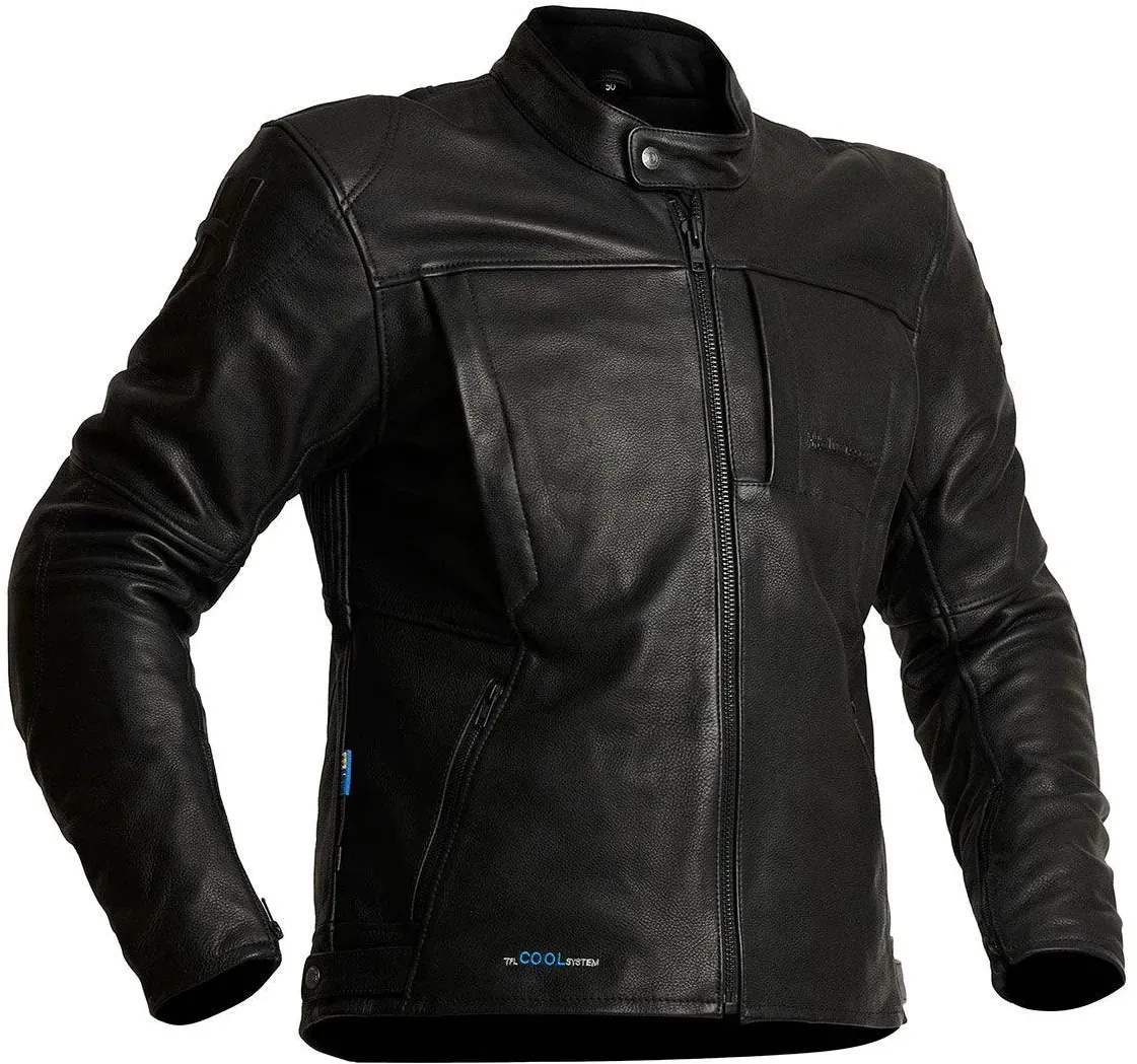 Halvarssons Lederjacke Mangen Schwarz - 50