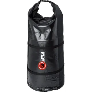 QBag Gepäckrolle wasserdicht - Nylon - 50L Stauraum schwarz