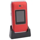Vitus 2G Klappbares Senioren Mobiltelefon mit Großtasten rot