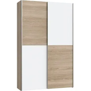 Home Affaire Wäscheschrank »Ozzula, Mehrzweckschrank, Schwebetürenschrank, Garderobenschrank«, (B/H/T ca. 120/190,5/42cm, 2 Türen, 6 Einlegeböden,), FSC® zertifiziert, variable Inneinteilung, 42cm tief, Made in Europe, weiß