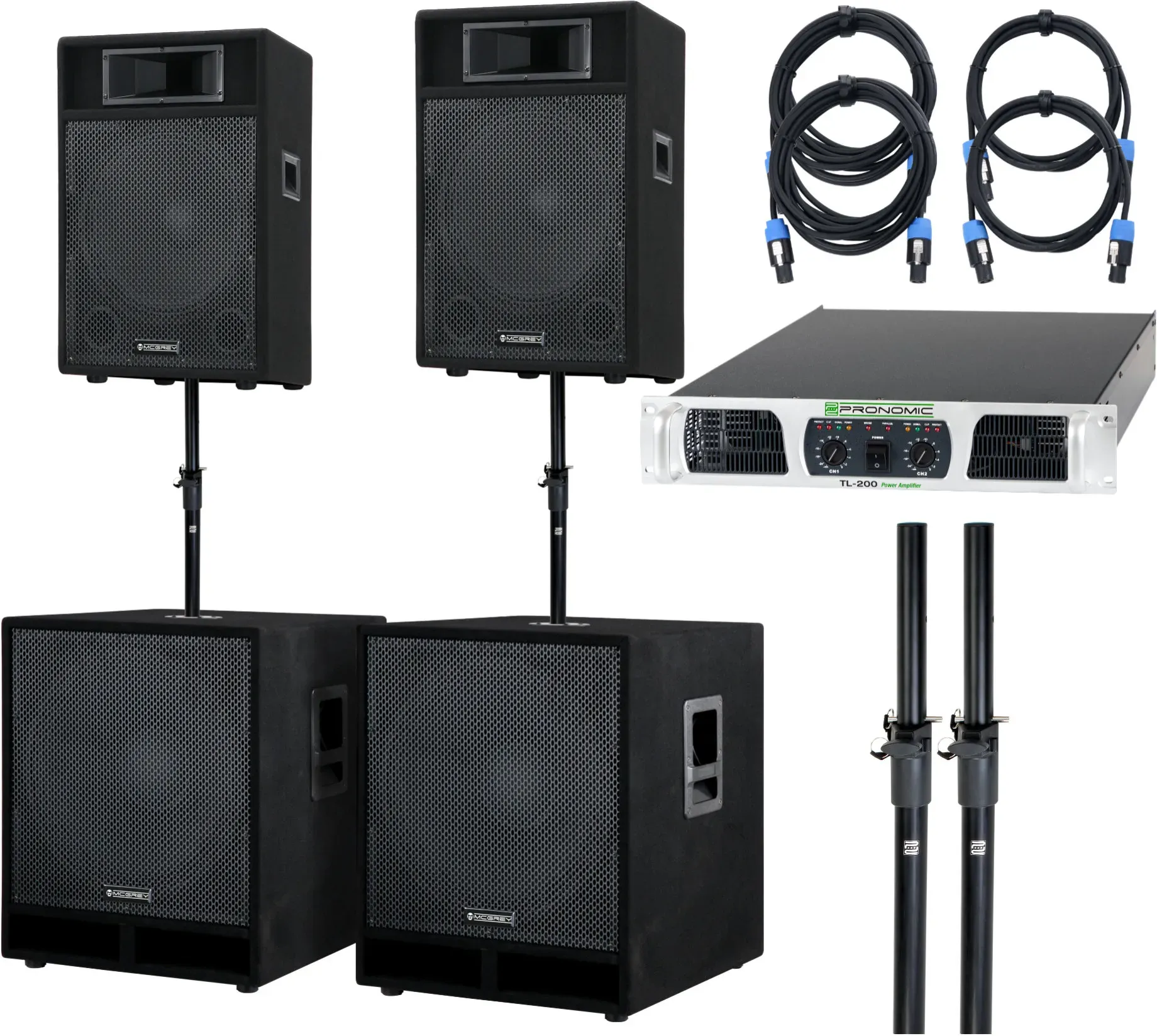 McGrey Powerstage-3000 PA-Anlage 3000 Watt