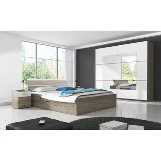 Home Affaire »Beta Komplettschlafzimmer in 3 Farben und 2 Bettgrößen,«, (4 tlg.), FSC®-zertifizierter Holzwerkstoff, Made in Europe, weiß