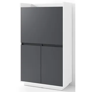 byLIVING Sekretär Hannes, platzsparende Arbeitslösung mit viel Stauraum, Breite 80 cm weiß