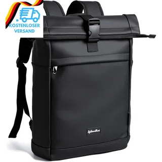 Wasserdicht Rucksack, Laptop Rolltop Rucksack Für Herren & Damen Mit Diebstahlsi