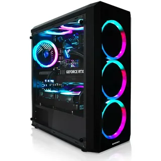 Greed Greed® MK2 - High End Gaming PC - AMD Ryzen 7 5700X - Nvidia Geforce RTX 5060 - Ultra Schneller RGB Computer + 4K Raytracing Rechner mit 4,6 GHZ - 32 GB DDR4 RAM - 1TB SSD - WLAN + W11 Pro