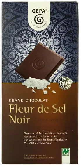 GEPA Grand Chocolat Fleur de Sel Noir bio