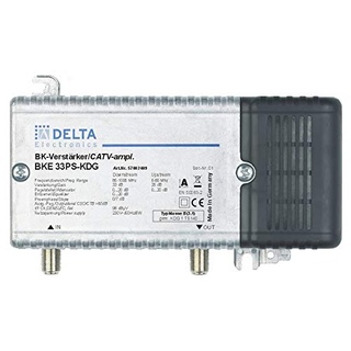DCT Delta – BKE 33 PS KDG VPE: 1, Hausanschlussverstärker KDG B (3.1) 1 GHz 33 dB, RW 65 MHz 23 dB Verstellvorrichtung Ebene