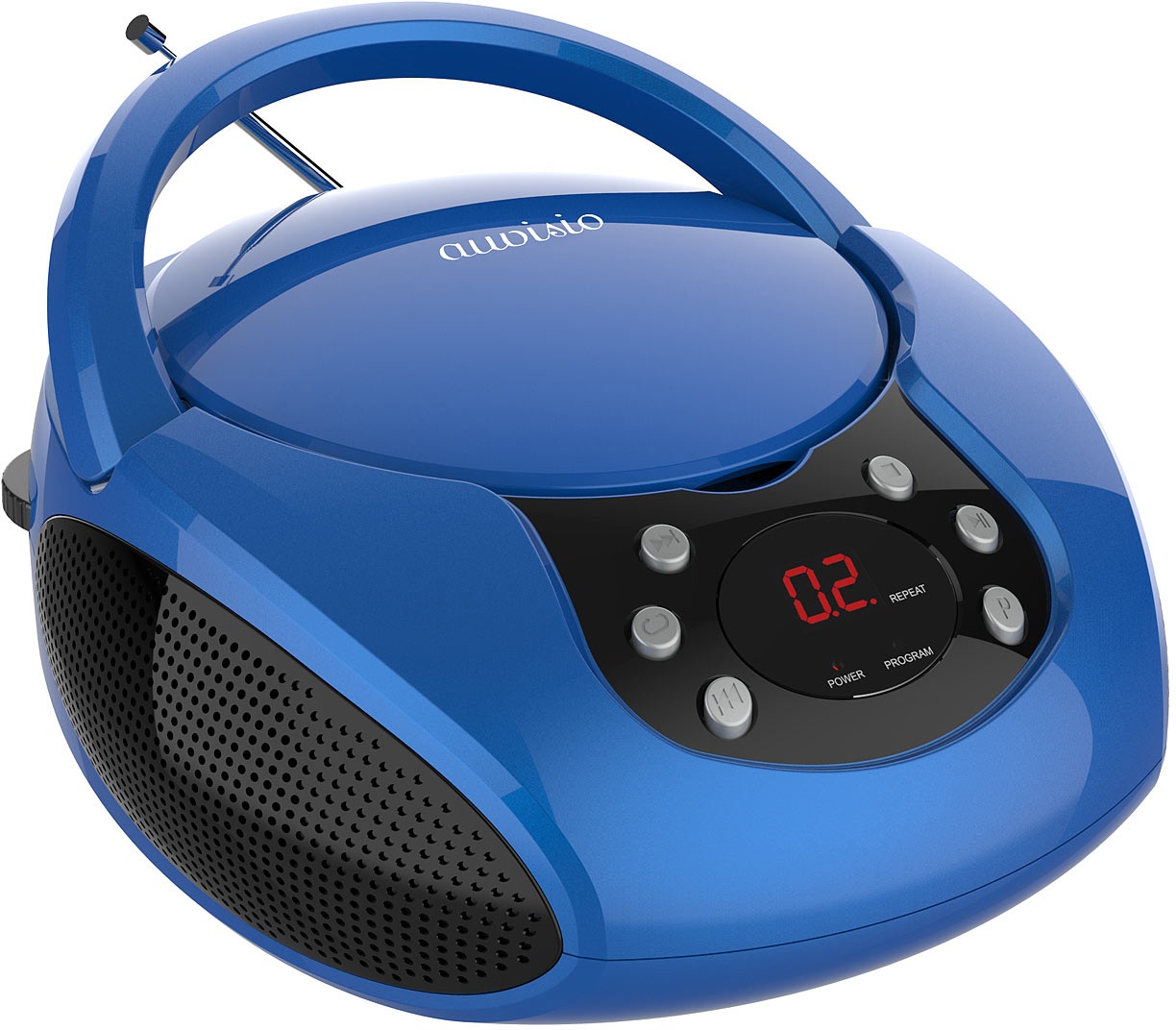Tragbarer Stereo-CD-Player mit Radio, Audio-Eingang & LED-Display