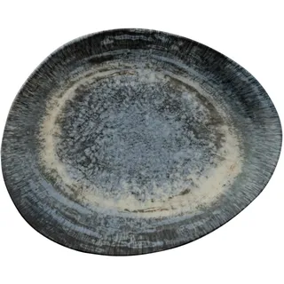 ARTHUR KRUPP 67384A08 Arthur Krupp Flacher Teller Organic Cm 31x26 Galaxy Neptune Stoneware