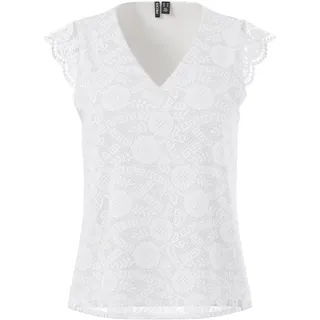 Pieces Pcolline Sl Lace V-Neck Top WVN Noos - M