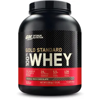 Optimum Nutrition Gold Standard 100% Whey Double Rich Chocolate Pulver 2270 g