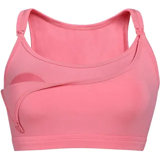 Teyli Still BH Baumwolle für Damen - Komfortabler Still-BH mit Still-Clips und weichen Cups - Stilltops Damen und Stillbhs in verschiedenen Größen und Farben Coral S - S