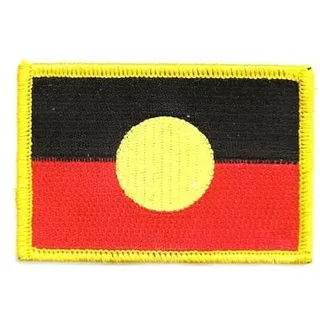 Flaggen Aufnäher Patch Australien - Aborigines Fahne Flagge