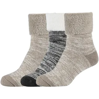 CAMANO Socken 3er Pack 35/38 taupe - 35-38