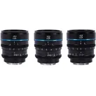 Sirui MS-3SRG Nightwalker Series 24, 35&55mm T1.2 S35 Manual Focus Cine Lens Bundle (RF Mount, Gun M (Canon RF, APS-C / DX), Objektiv, Grau