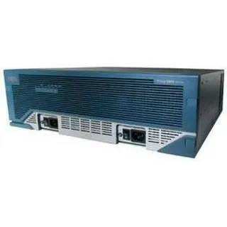 Cisco 3845, 10, 100, 1000 Mbit/Sek, 10/100/1000Base-T(X), Ethernet (RJ-45), IOS, 128-bit AES, 192-bit AES, 256-bit AES, 3DES, DES, 3U - Schwarz/Blau/Silber