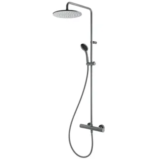 Herzbach Deep Grey Duschsäule mit Thermostat grau matt 23.988525.1.06