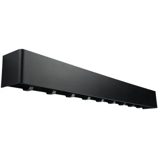 Designfabrik Hamburg Garderobenleiste Modern 80 x 8 x 7,8 cm Schwarz