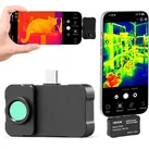 VEVOR Wärmebildkamera für iOS & Android, 512x384 Super IR & 256x192 IR-Auflösung Thermobildkamera mit Makro-Objektiv für Smartphone Tablet mit USB-C, 25Hz Infrarotkamera für -20°C-550°C Inspektion