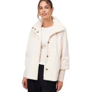 Zero Fellimitatjacke mit Stehkragen gelb