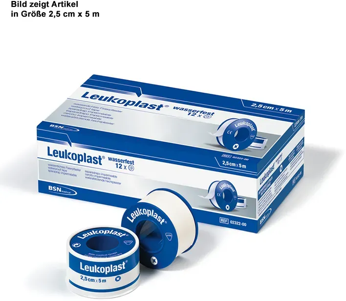Leukoplast Rollenpflaster wasserfest im Schutzring, 5,0 m x 5,00 cm, weiß