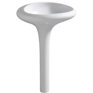 Vitra Istanbul Waschtisch 4251B403-0016 weiß VC, 60,5x62cm, integrierte Standsäule