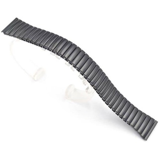 UNIV. Schwarz Uhrenarmband Armbanduhr Expansion Stretch Armband Metallzugarmband