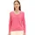 Damen Basic Strickpullover mit V-Ausschnitt 15799 Carmine Pink XS
