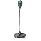 Nedis Streaming & Gaming Microphone - Used for: Desktop / Notebook - USB - Connection output: 1x 3.5 mm Audio Out - On/Off switch - Headphone output