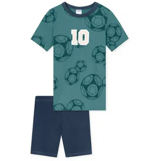 SCHIESSER Pyjama Boys World Organic Cotton in grün | Gr.: 92